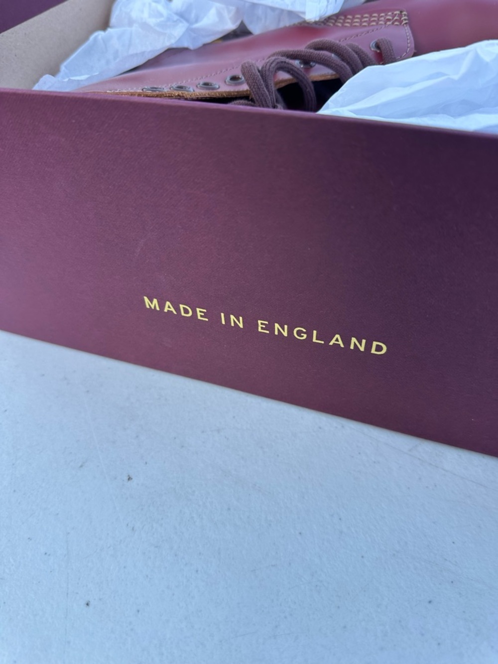 Dr. Martens Burgundy Leather Ankle Boots - Picture 11 of 12